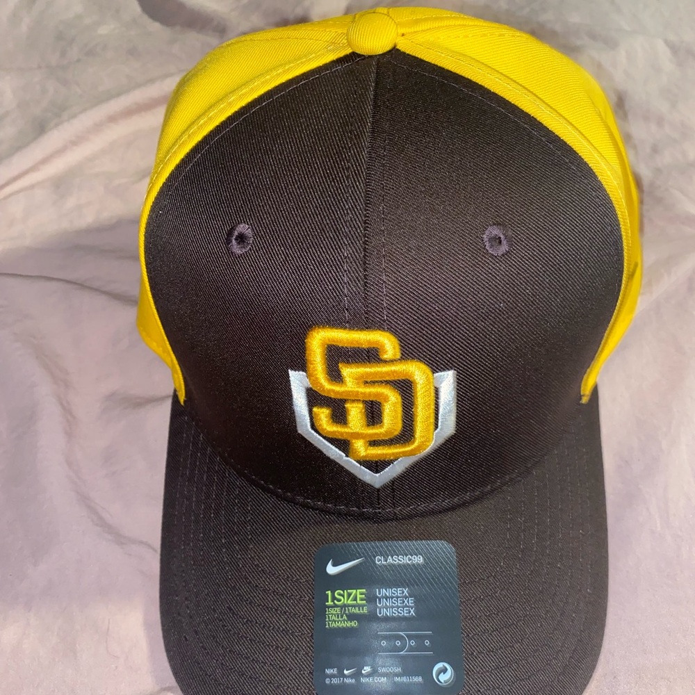 San Diego padres baseball hat. Unisex, adjustable strap.